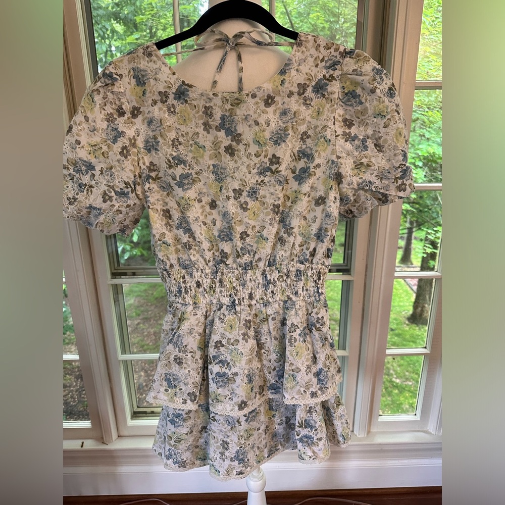 Anthropologie flower summer dress